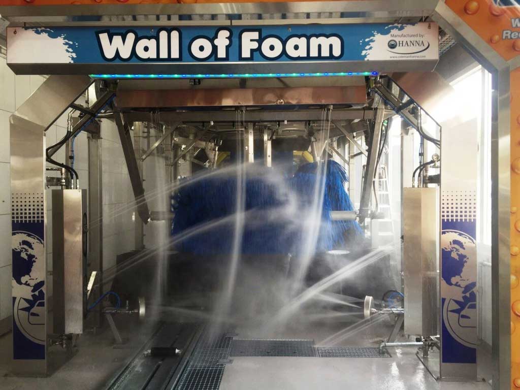 Wall of foam